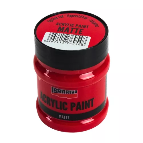 Matt akrilfesték 230ml rúzspiros