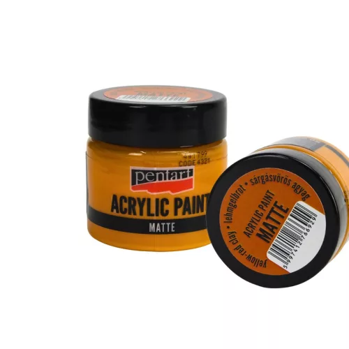 Matt akrilfesték 50ml sárgásvörös agyag