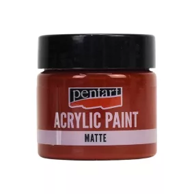 Matt akrilfesték 50ml Vörösbarna