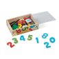   Melissa & Doug Fa Mágneses Számkészlet – 37 Darab, szám, oktató játék 5+ éves kortól