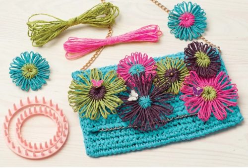 Make It Real Virágos raffia kistáska készítés 8