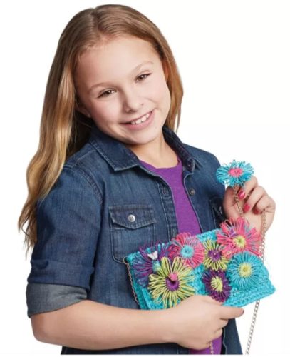 Make It Real Virágos raffia kistáska készítés 8