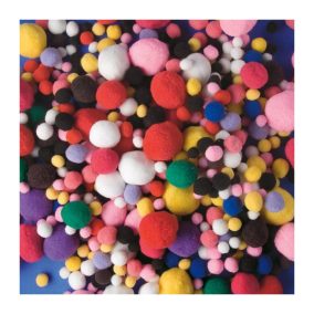 Playbox Pom-Pom, vegyes méret, alapszínek, 525 db 4