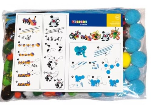 Playbox Pompom állat készítő szett, vegyes csomag 6+ éves kortól