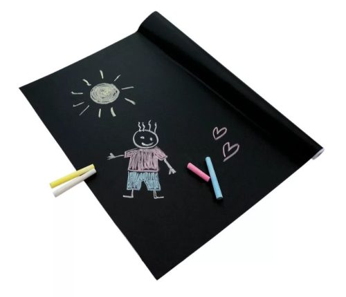 Playbox Öntapadós fekete táblafólia 5 db krétával 4