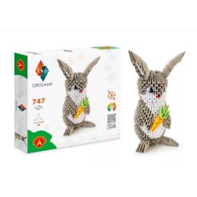 Origami 3D Nyuszi papírhajtogatós építőjáték 8