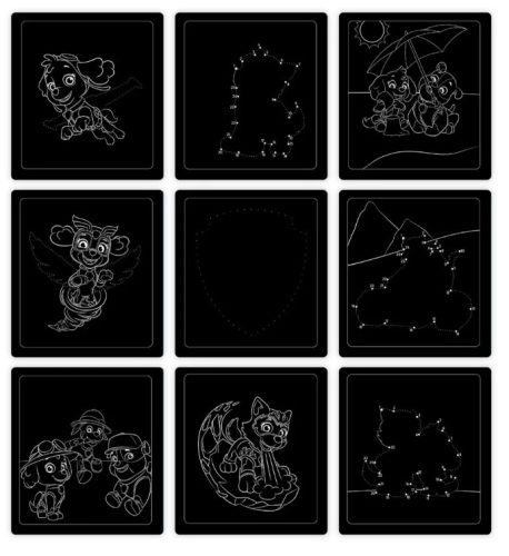 Melissa & Doug kreatív játék, képkarc, Mancs Őrjárat - Skye 4