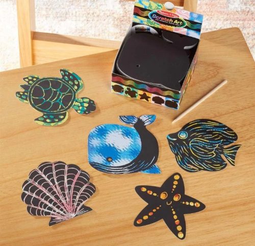 Melissa & Doug Kreatív játék, Képkarc, Mini, óceán 4