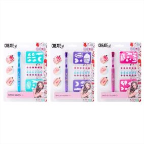   Canenco Create It! Tetováló zseléstoll szett sablonnal és ékkövekkel - többféle