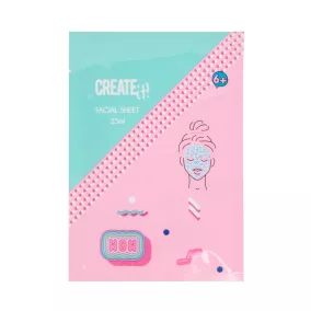   Canenco Create It! Hidratáló arcmaszk, zöld-rózsaszín csillagok