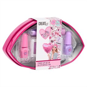 Canenco Create It!  Make-up szett szív alakú fémdobozban