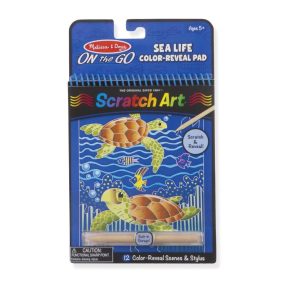   Melissa & Doug Kreatív játék, Képkarc füzet, tengeri élet 4