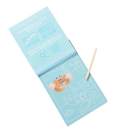 Melissa & Doug Kreatív játék, Képkarc füzet, tengeri élet 4