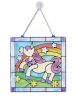 Melissa & Doug Kreatív játék, Ólomüveg képkészítő készlet, unikornis 6+ éveskortól