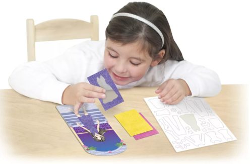 Melissa & Doug Kreatív játék, Glitter képkészítő, divat 6+ éves kortól