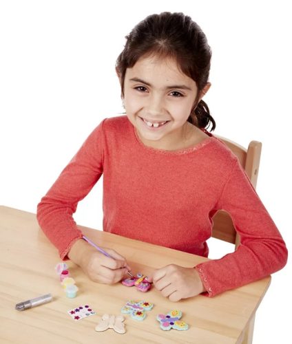 Melissa & Doug Kreatív játék, Fa hűtőmágnes készítés, pillangó 6+ éves kortól