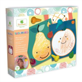   Sycomore Babyssimo kreatív zsírkréta színező készlet – gyümölcs 2