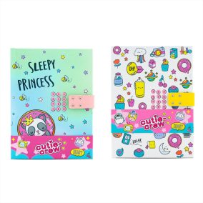   Canenco Cutie Crew napló titkos kódzárral, A5 méret, 48 oldalas 6+ éves kortól