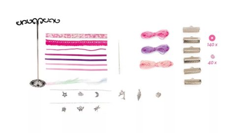 Sycomore kreatív készlet – Többrétegű karkötők gyöngyökből és szalagokból, 6+éves kortól gyerekeknek 