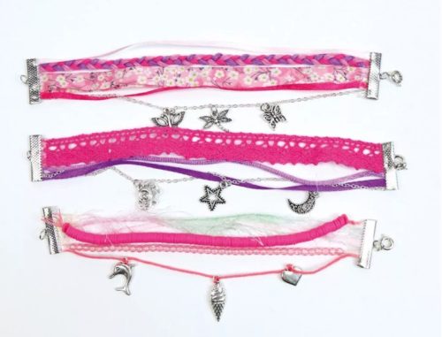 Sycomore kreatív készlet – Többrétegű karkötők gyöngyökből és szalagokból, 6+éves kortól gyerekeknek 