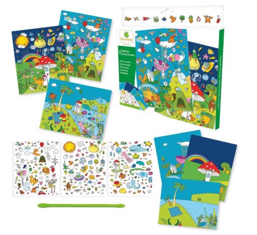 Sycomore kreatív matricajáték gyerekeknek – képzeletbeli világ 4