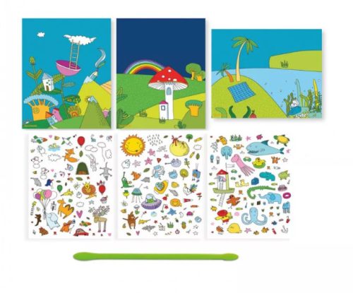 Sycomore kreatív matricajáték gyerekeknek – képzeletbeli világ 4