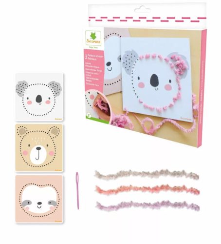 Sycomore fűzős állatok - kreatív készlet a finommotoros készségek fejlesztéséhez 3