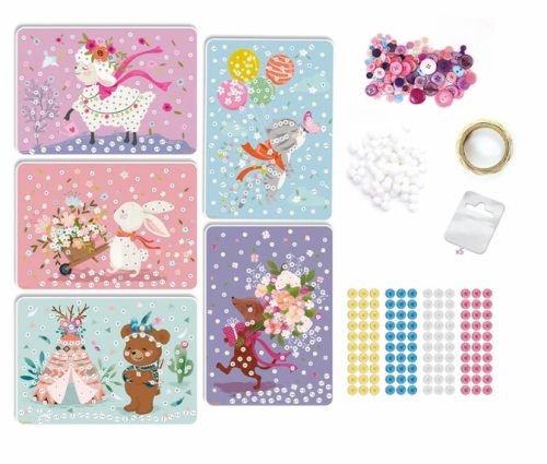 Sycomore Stick’n Fun kreatív készlet –  Bárány mozaikkép gyerekeknek, 5+ éves kortól 5