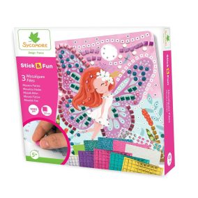   Sycomore Stick’n Fun kreatív készlet – Tündér mozaikfestmények gyerekeknek, 5 éves kortól 5