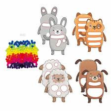 Sycomore Stick'n Fun pompomok - farm állatok -3 éves kortól