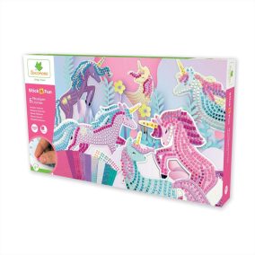   Sycomore Stick'n Fun kreatív készlet – Nagyméretű unikornis mozaikfestmény készlet 4