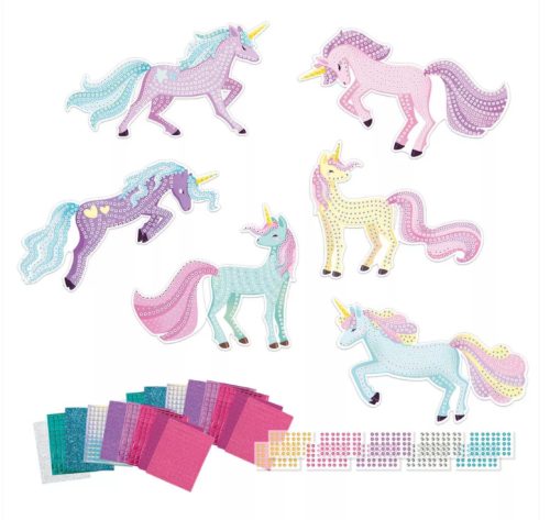Sycomore Stick'n Fun kreatív készlet – Nagyméretű unikornis mozaikfestmény készlet 4