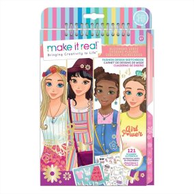   Make It Real Virágzó kreativitás divattervező vázlatfüzet 6+ éves kortól
