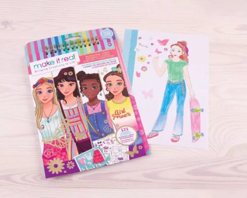 Make It Real Virágzó kreativitás divattervező vázlatfüzet 6+ éves kortól
