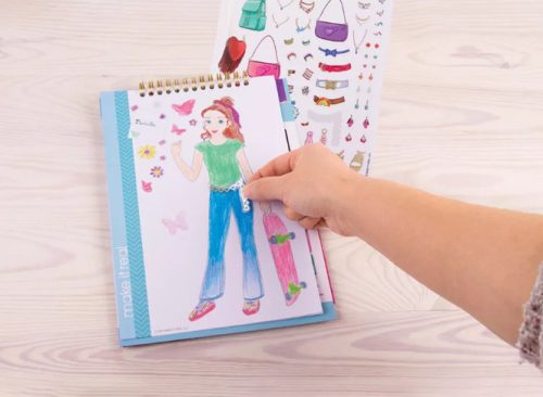 Make It Real Virágzó kreativitás divattervező vázlatfüzet 6+ éves kortól