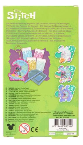 Canenco stitch gyémántfestés kulcstartó 6+ éveseknek
