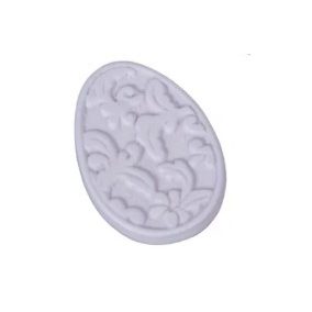   Dekoratív tojásfigura öntapadós növényi mintával – 3 cm, húsvéti dekoráció