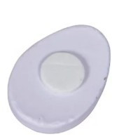 Dekoratív tojásfigura öntapadós növényi mintával – 3 cm, húsvéti dekoráció