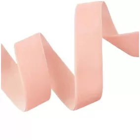 22 mm-es bársonyszalag – Púderrózsaszín
