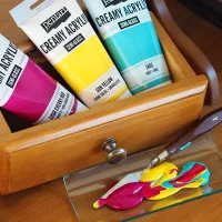 Krémes akrilfestékek