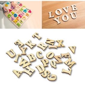 Fa betűk natúr 2cm 26betű/csomag