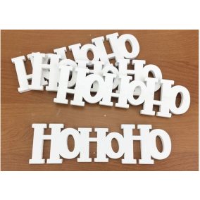 Hohoho felirat fehér 15cm