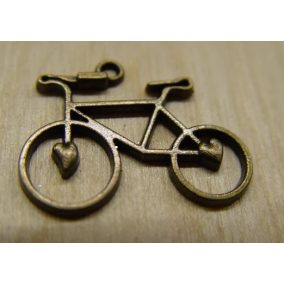 medál - bicikli réz színű 3x2,2 cm
