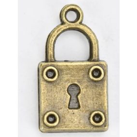 medál - lakat réz színű 1 x 1,9 cm