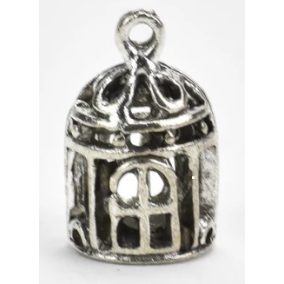 medál - kalitka ezüst színű 1 x 1,8 cm