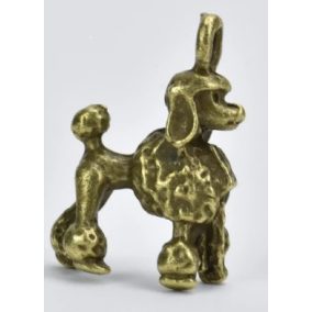 medál - uszkár réz színű 1,5 x 2,2 cm