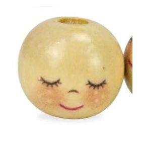 Fagolyó festett arccal - alvó arccal 20mm