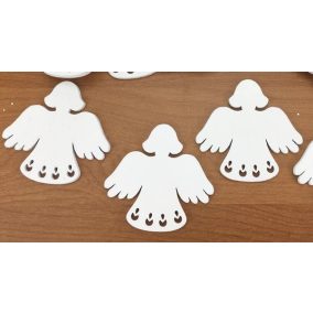 Fa Angyalka 5cm fehér 3db/csomag