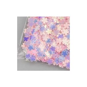 rózsaszín szivárványos flitterek 5 g