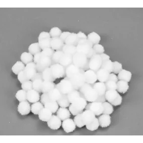 fehér zsenília golyók 0,8 cm 20 db/csomag